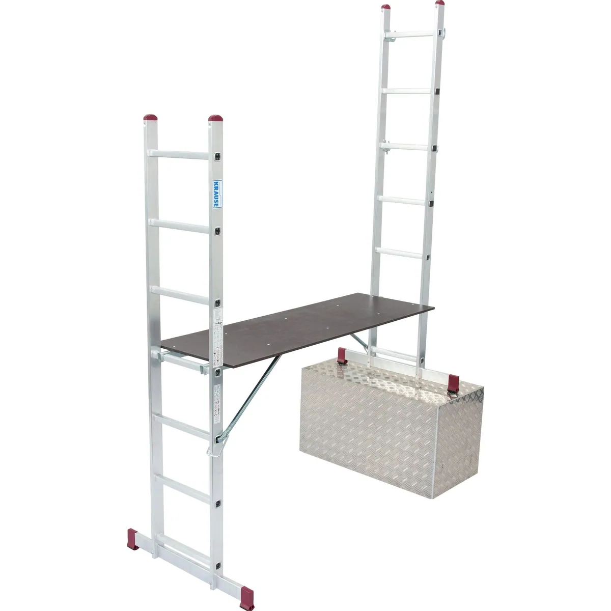 KRAUSE Corda Schiebeleiter, 2x7 Sprossen, robust und vielseitig 2