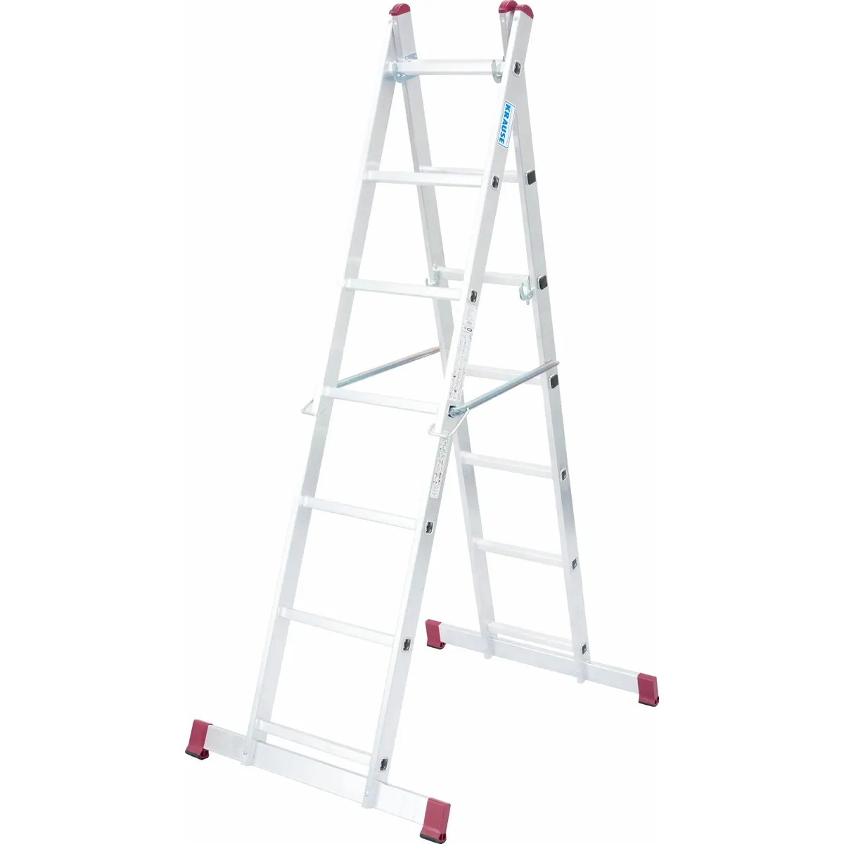 KRAUSE Corda Schiebeleiter, 2x7 Sprossen, robust und vielseitig 5