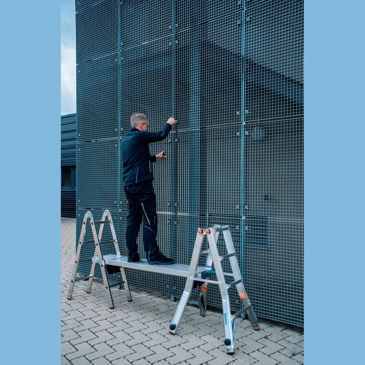 KRAUSE Teleskop-Bohle Teleboard, variabel bis 298 cm, belastbar bis 200 kg 4