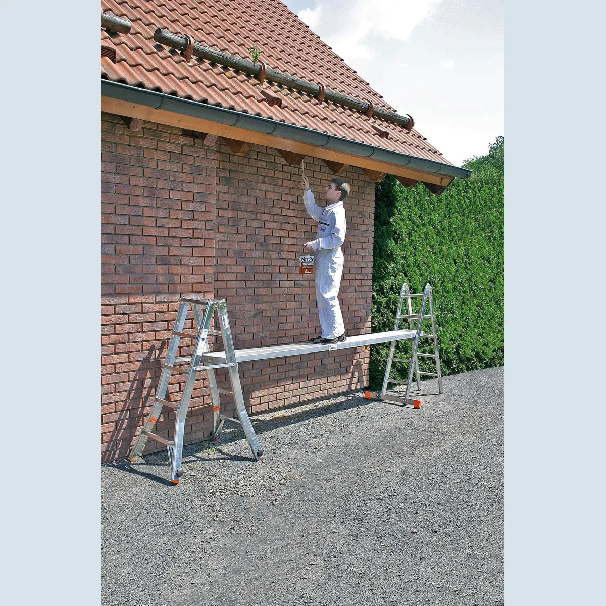 KRAUSE Teleboard Teleskop-Bohle, variabel bis 350 cm, belastbar bis 200 kg 4