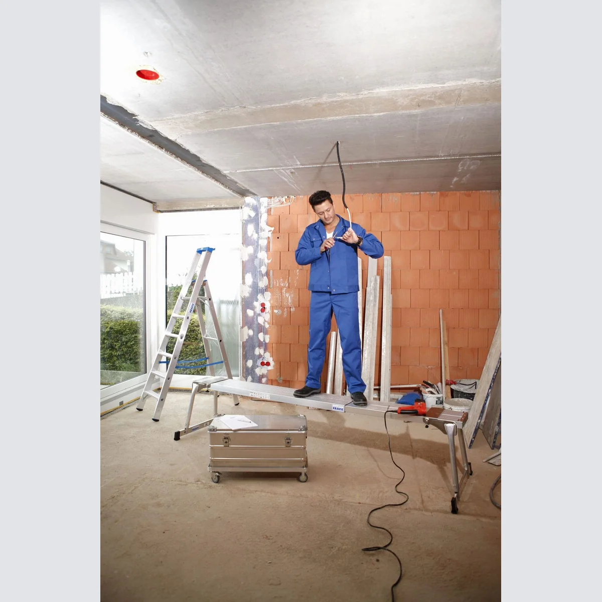 KRAUSE Teleboard Teleskop-Bohle, variabel bis 350 cm, belastbar bis 200 kg 5