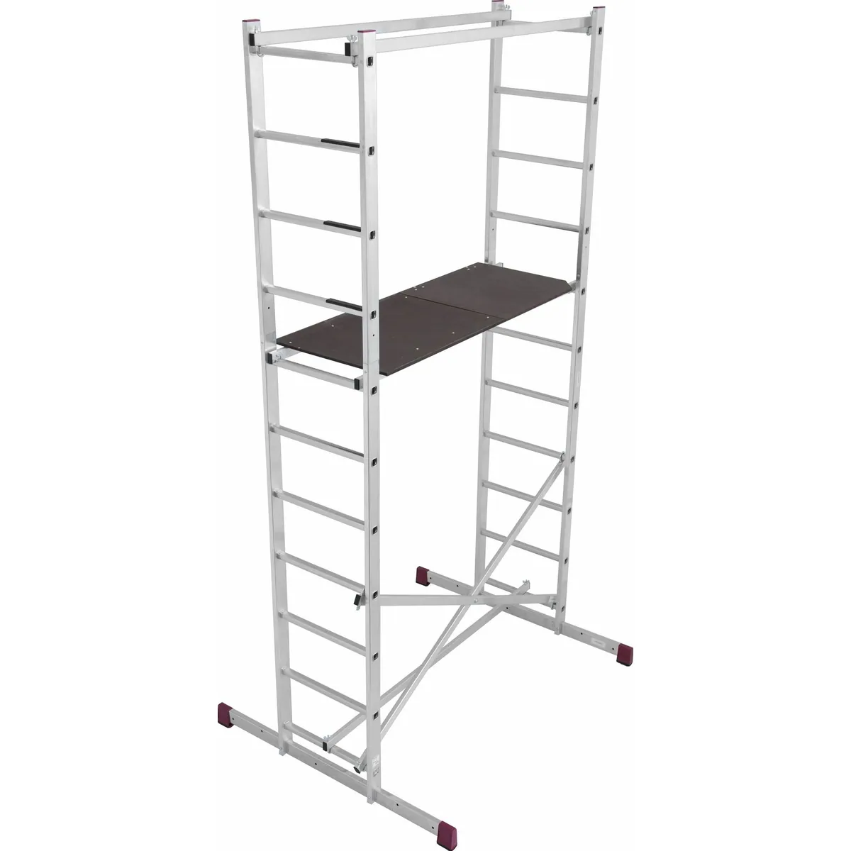 KRAUSE CORDA Arbeitsgerüst, rutschsichere Belagbühne 1,50 x 0,56 m, werkzeuglos aufbaubar