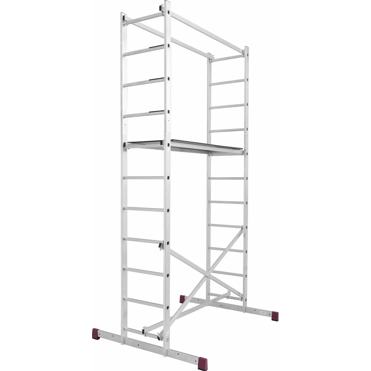 KRAUSE CORDA Arbeitsgerüst, rutschsichere Belagbühne 1,50 x 0,56 m, werkzeuglos aufbaubar 2