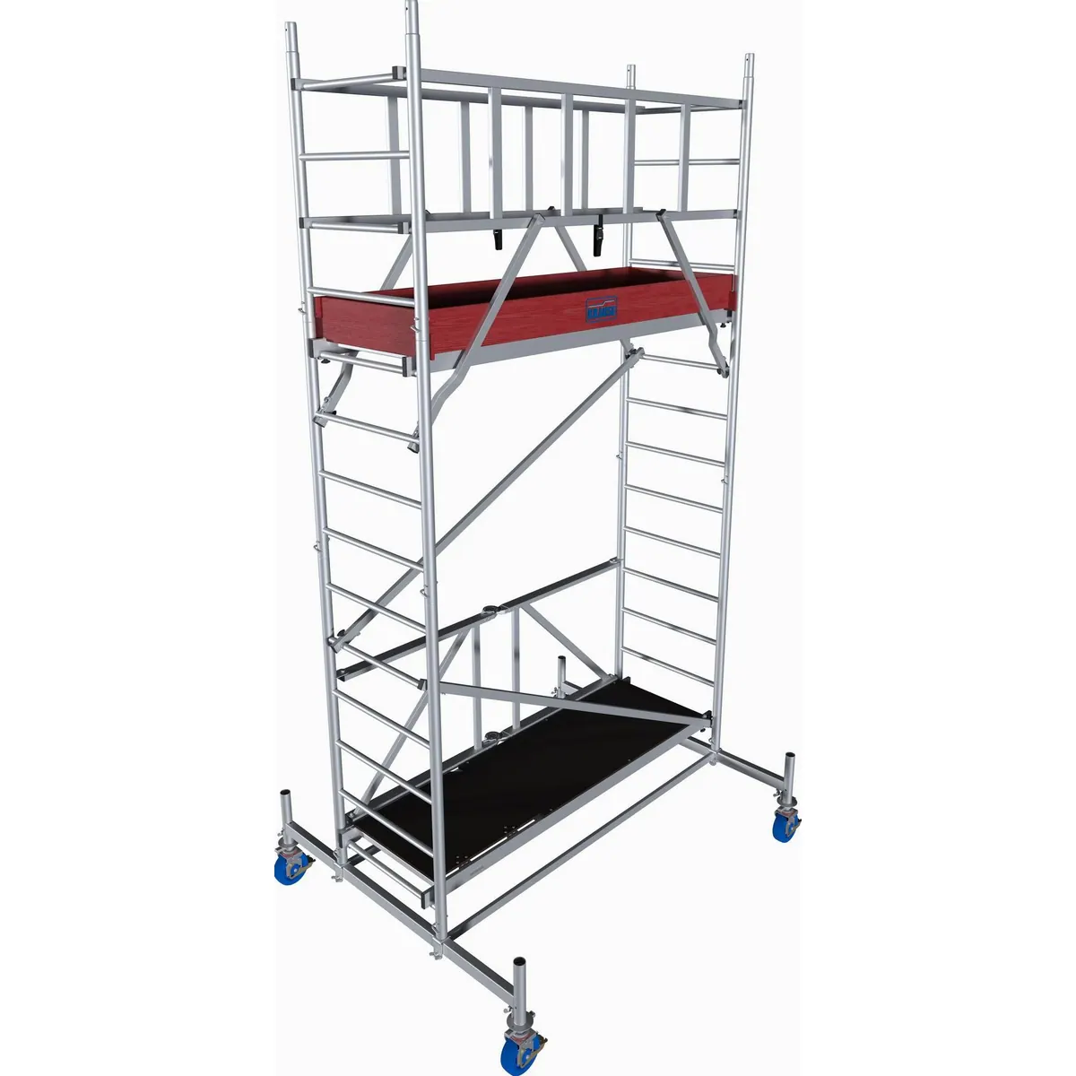 KRAUSE ProTec XS Alu-Faltgerüst, Arbeitshöhe bis 4,8 Meter, leicht transportierbar
