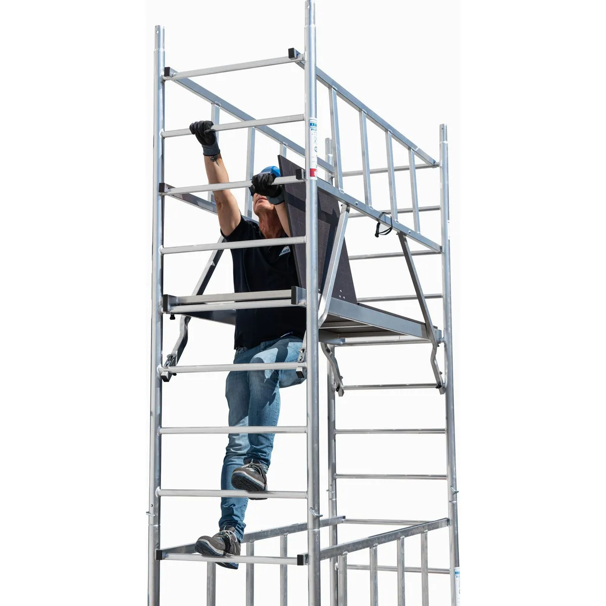 KRAUSE ProTec XS Alu-Faltgerüst, Arbeitshöhe bis 4,8 Meter, leicht transportierbar 4