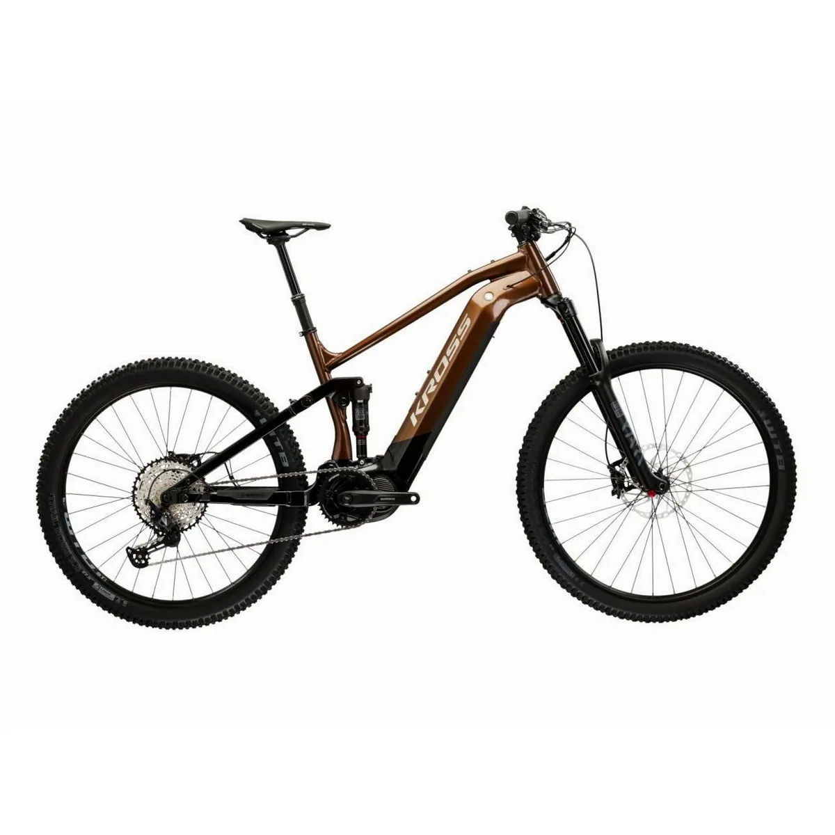 Kross Grist Boost 3.0 E-MTB, 12-Gang Shimano DEORE, 630 Wh Akku, Aluminiumrahmen