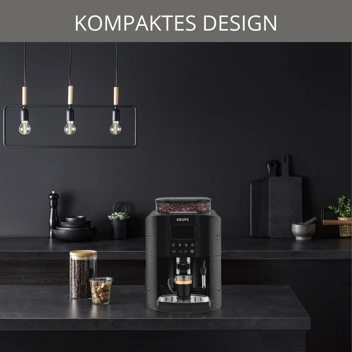 Krups EA8150 Kaffeevollautomat, LCD-Display, Speichermodus, Dampfdüse 2