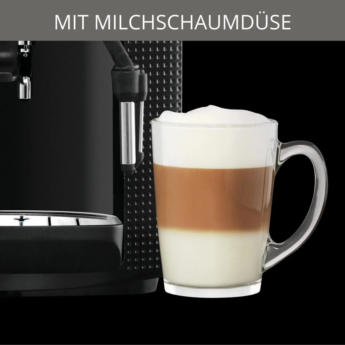 Krups EA8150 Kaffeevollautomat, LCD-Display, Speichermodus, Dampfdüse 4