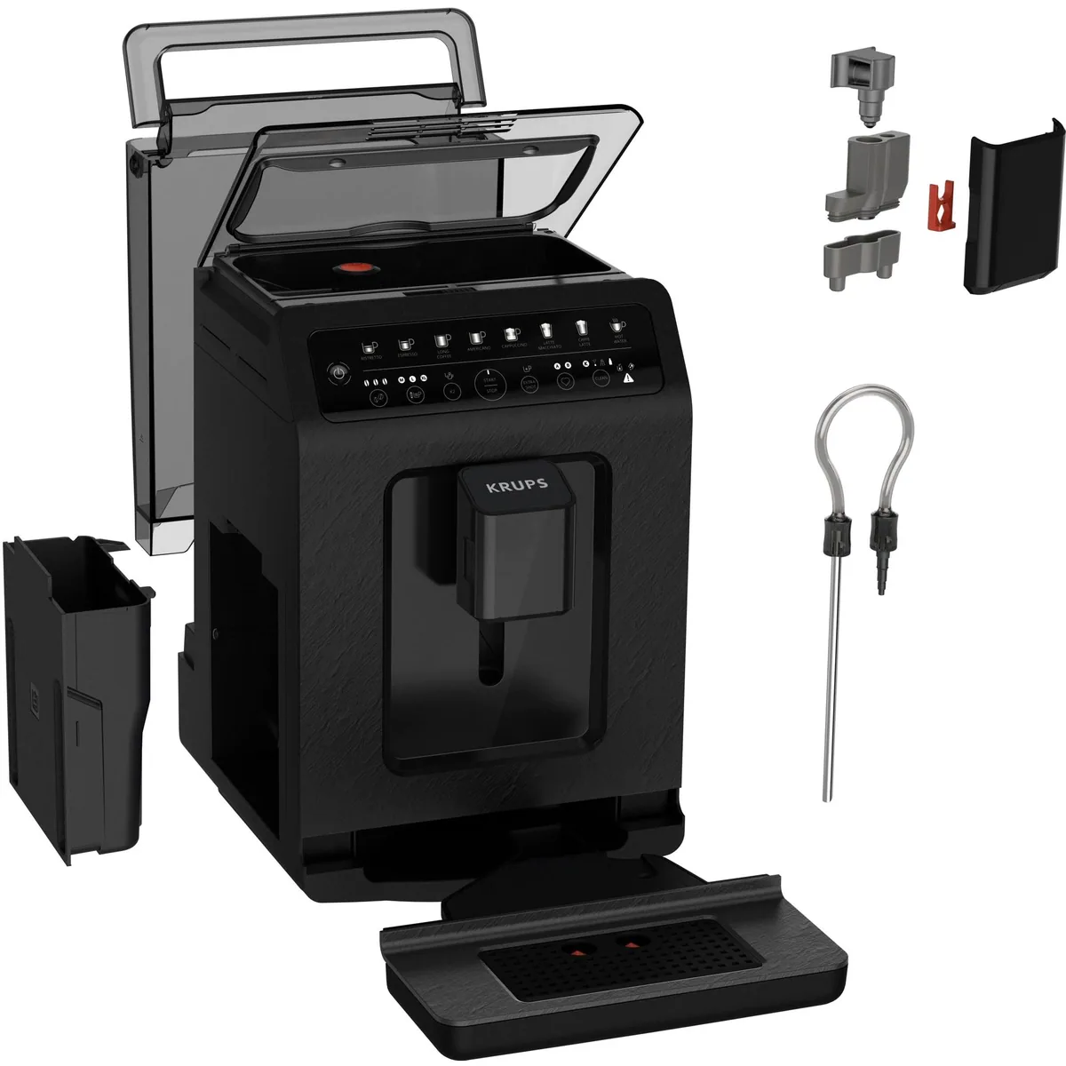 Krups EA897B Evidence ECOdesign, optimiertes Brühsystem, One-Touch-Cappuccino-Funktion 5