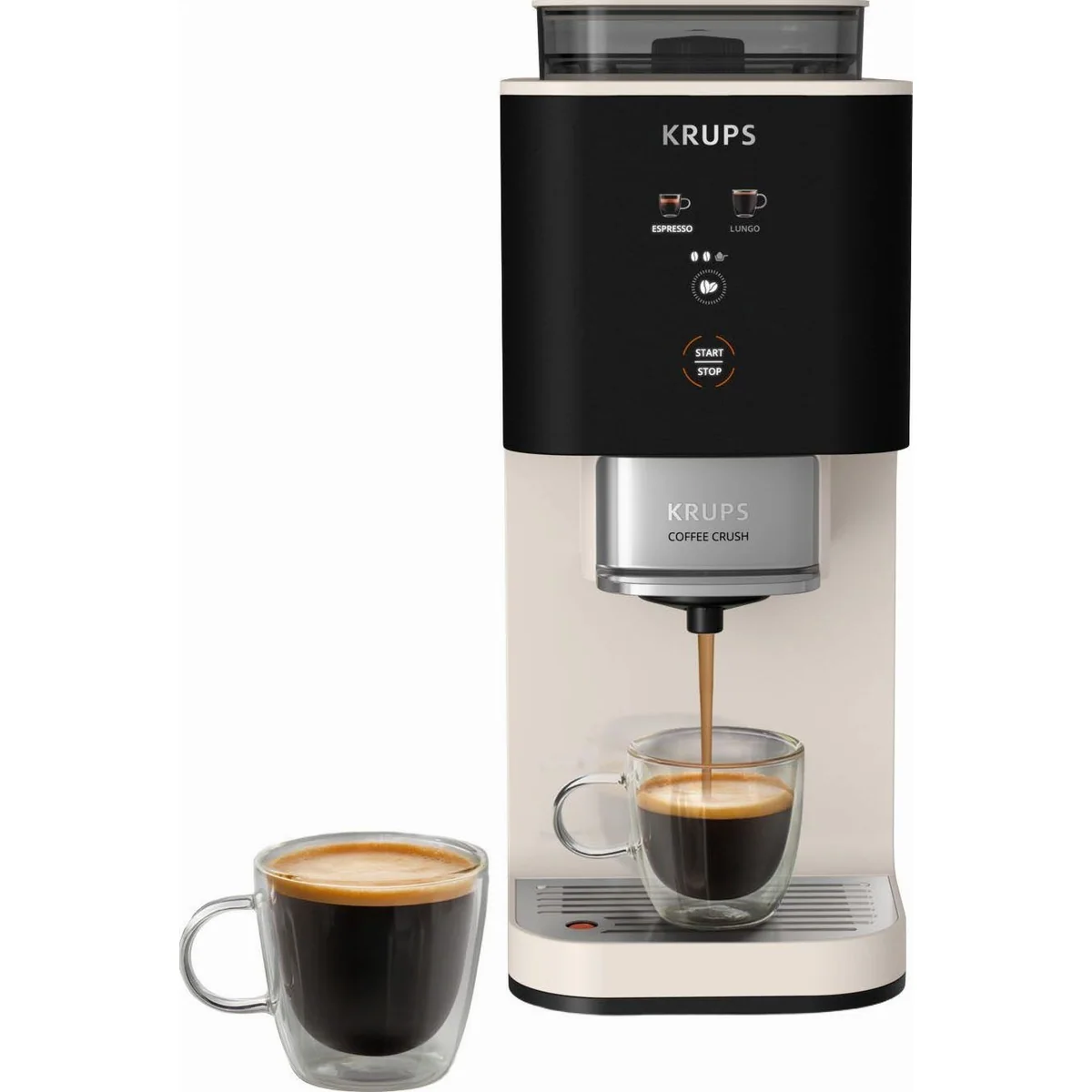 Krups Coffee Crush SA4001, kompakt, einfache Bedienung, für Espresso & Lungo