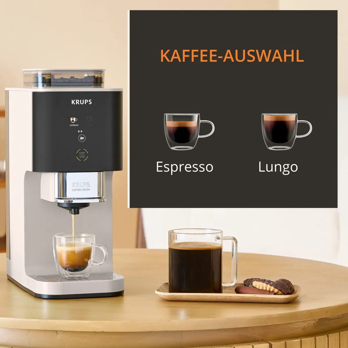 Krups Coffee Crush SA4001, kompakt, einfache Bedienung, für Espresso & Lungo 4