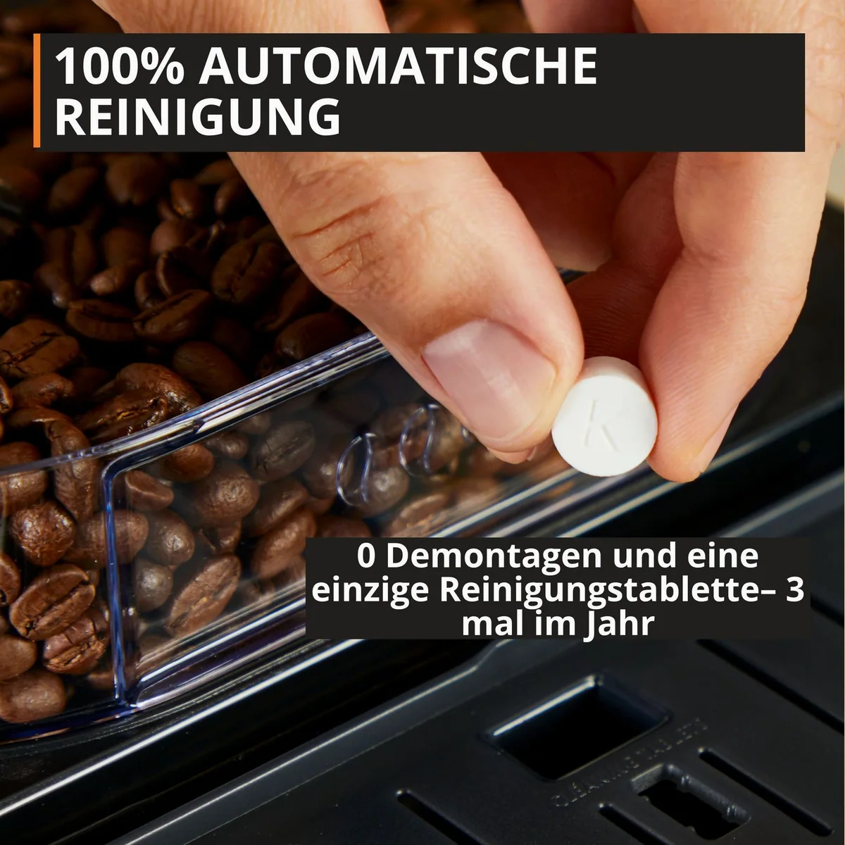 Krups EA402H Kaffeevollautomat, Milk Maestro-Technologie, 5 Getränke, automatische Reinigung 5