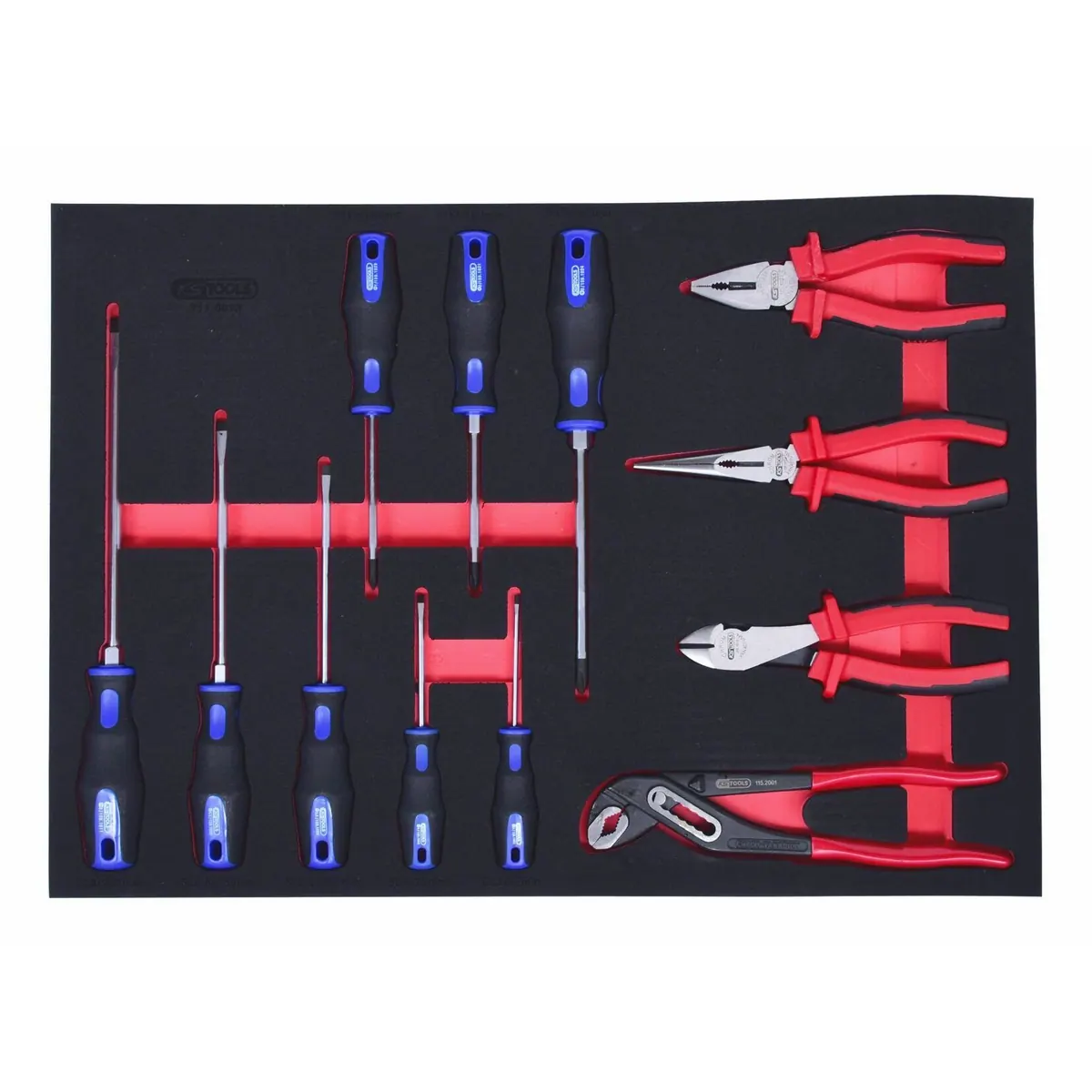 KS Tools Schraubendreher- und Zangen-Satz, 12-teilig, ergonomische Handhabung 2