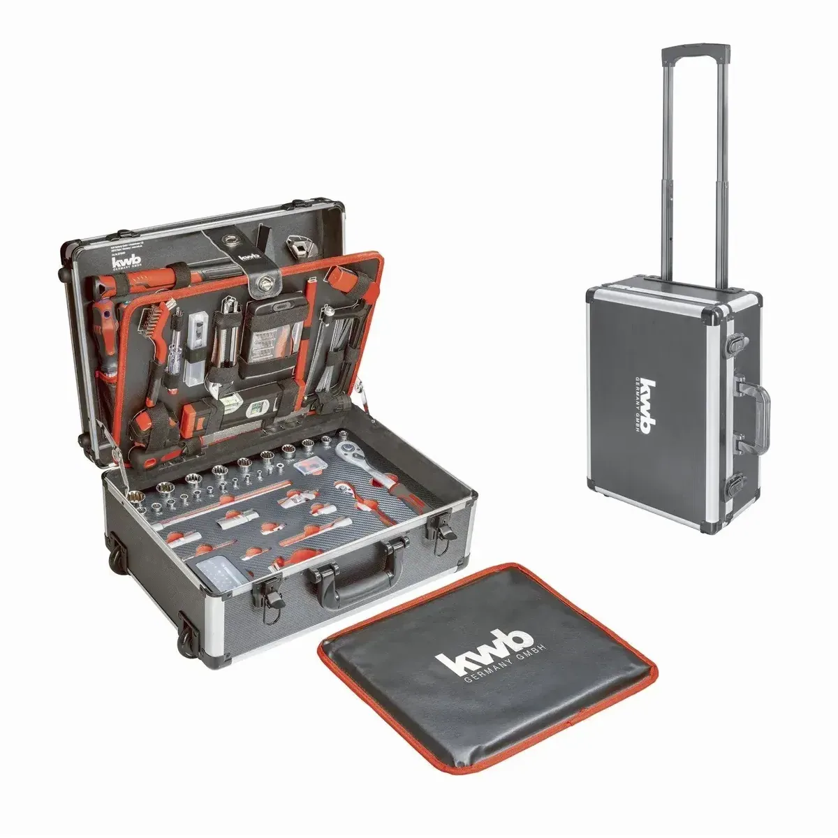 kwb Werkzeugkoffer Trolley, 175-teilig, robuste Ausstattung für vielfältige Anwendungen