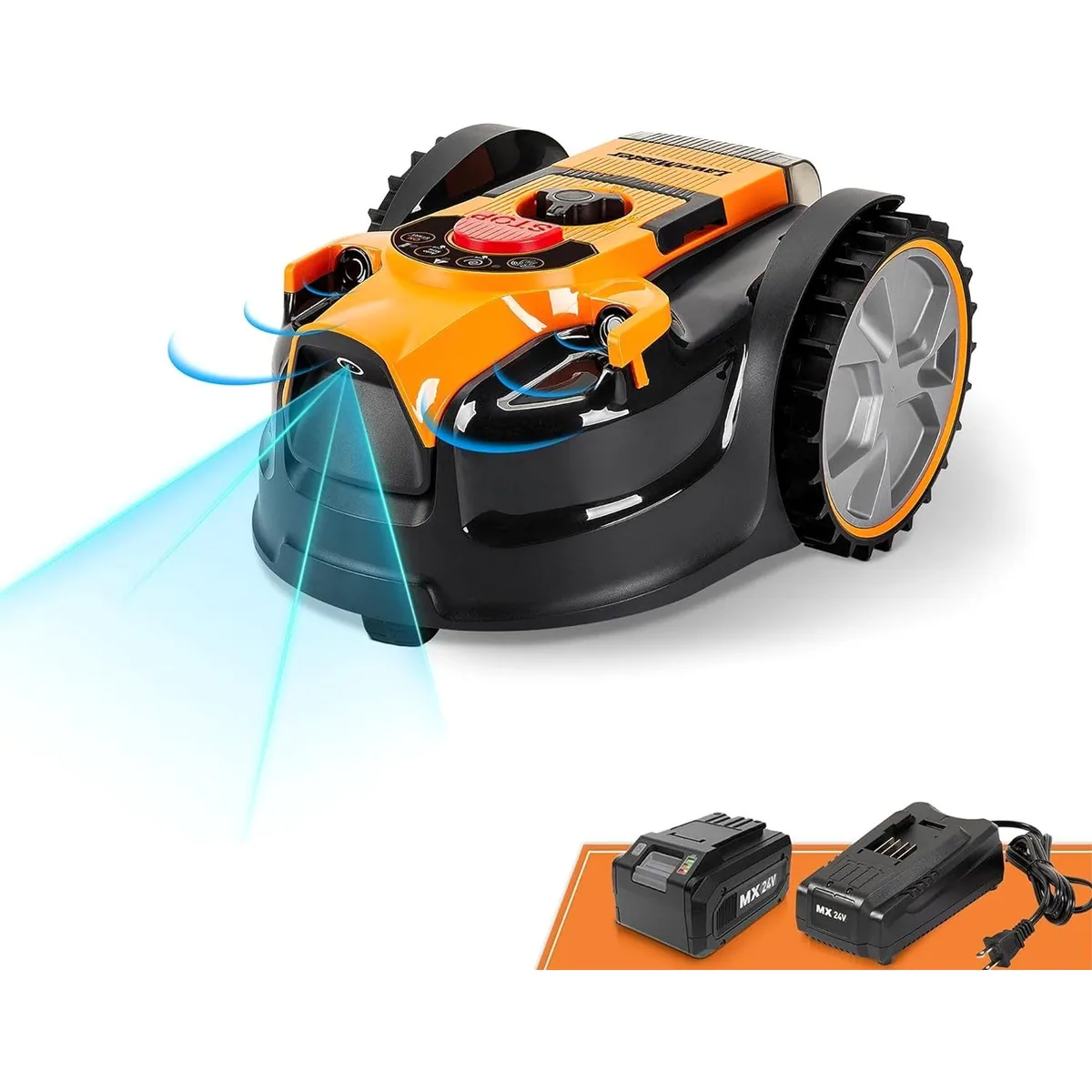 Lawnmaster VBRM16 OcuMow Mähroboter, kabellos, Hindernisvermeidung, Geräuscharm