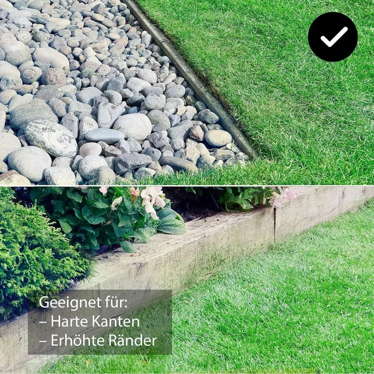Lawnmaster OcuMow Mähroboter, kabellos, für Rasenflächen bis 80 m² — ohne Begrenzungskabel, stufenlose Höhenverstellung, Sicherheitsfunktionen 4