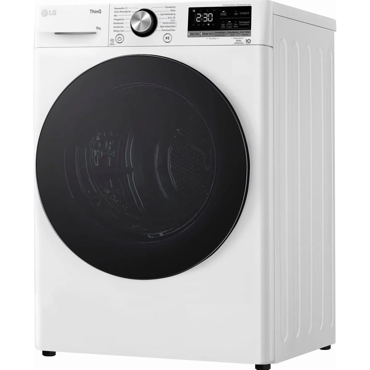 LG Wärmepumpentrockner RT90V9W, hohe Energieeffizienz, 9 kg Fassungsvermögen, praktische Funktionen 2