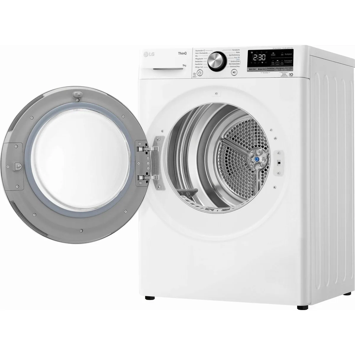 LG Wärmepumpentrockner RT90V9W, hohe Energieeffizienz, 9 kg Fassungsvermögen, praktische Funktionen 3