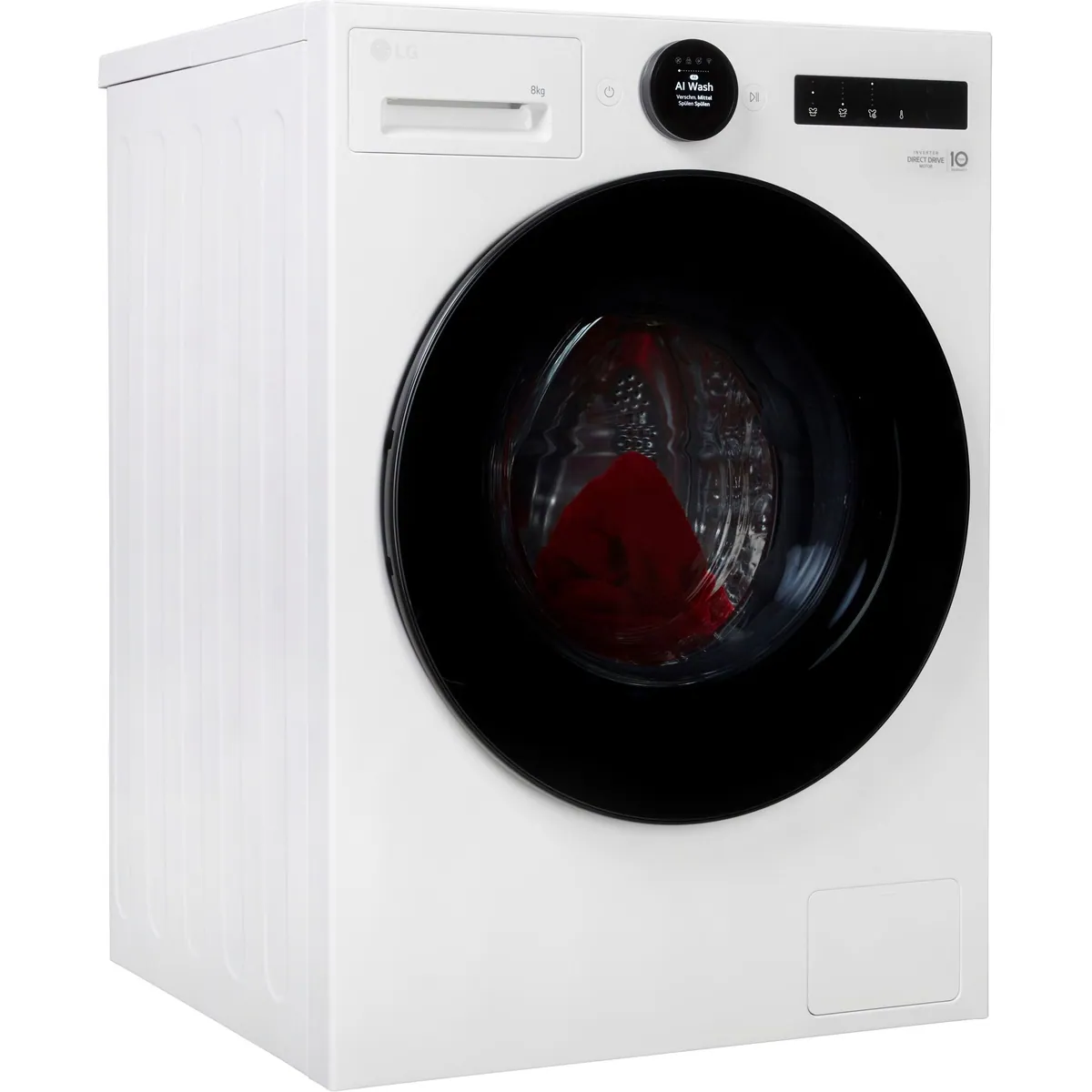LG F4WX808YC Waschmaschine, 8 kg Fassungsvermögen, 1400 U/min, leiser Invertermotor