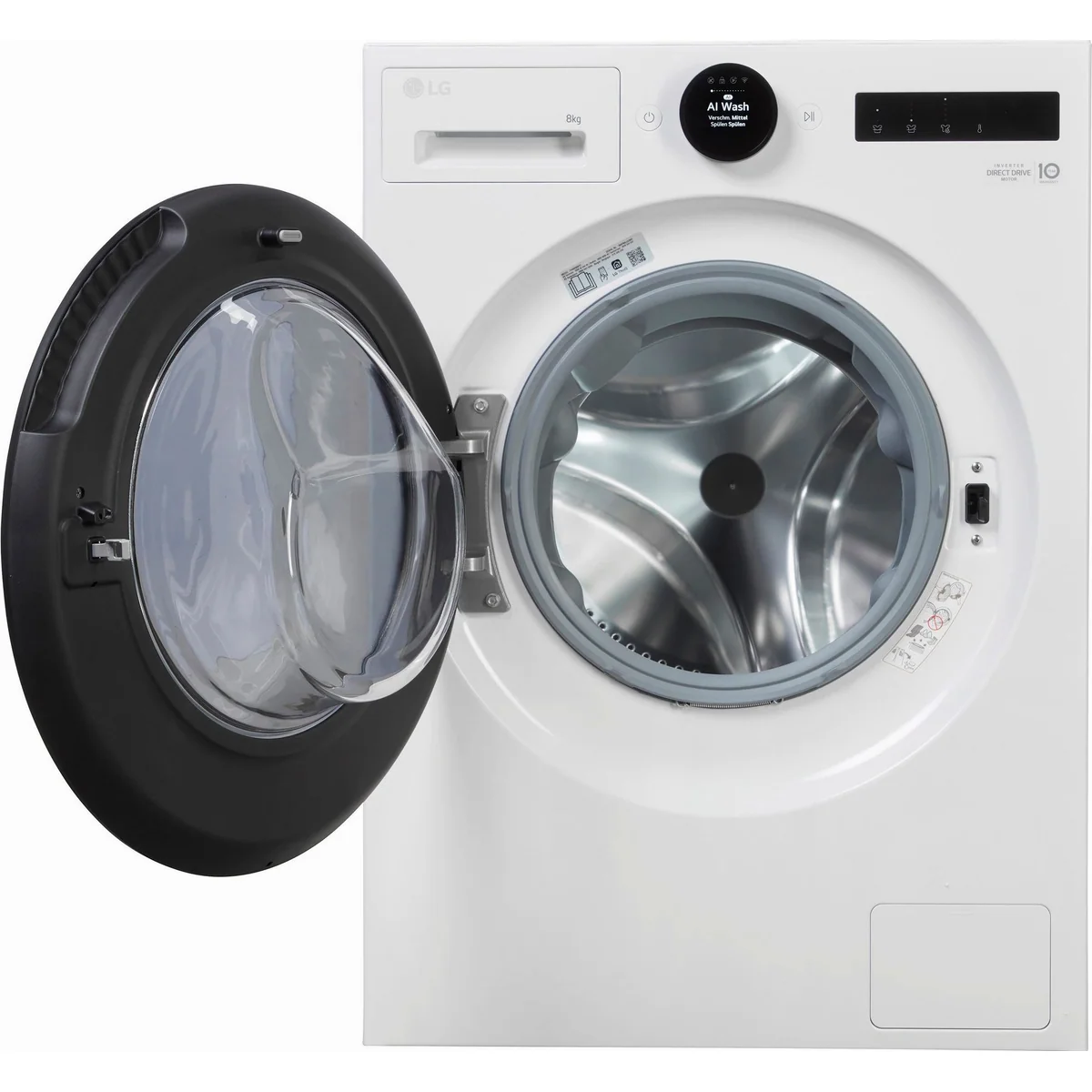 LG F4WX808YC Waschmaschine, 8 kg Fassungsvermögen, 1400 U/min, leiser Invertermotor 2