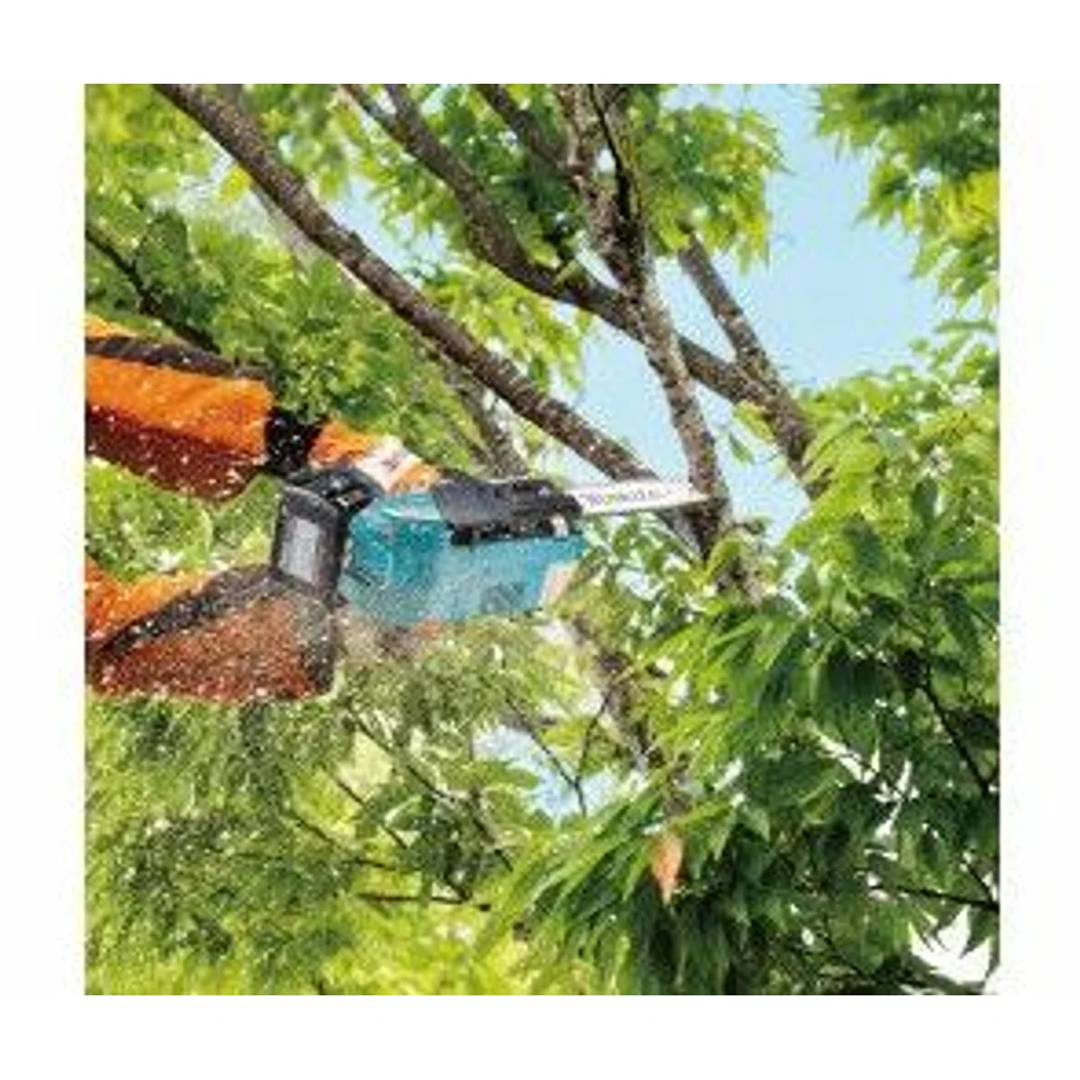 Makita DUC258Z02 Akku-Kettensäge, 2x18 V, 25 cm Schwertlänge, leise im Betrieb 5