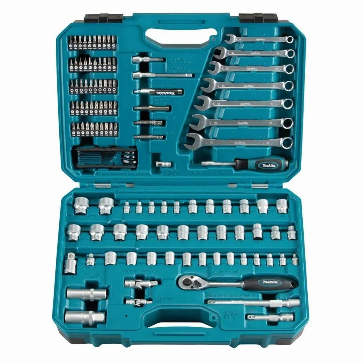 Makita E-06616 Werkzeugset, 120-teilig – inklusive robustem Koffer