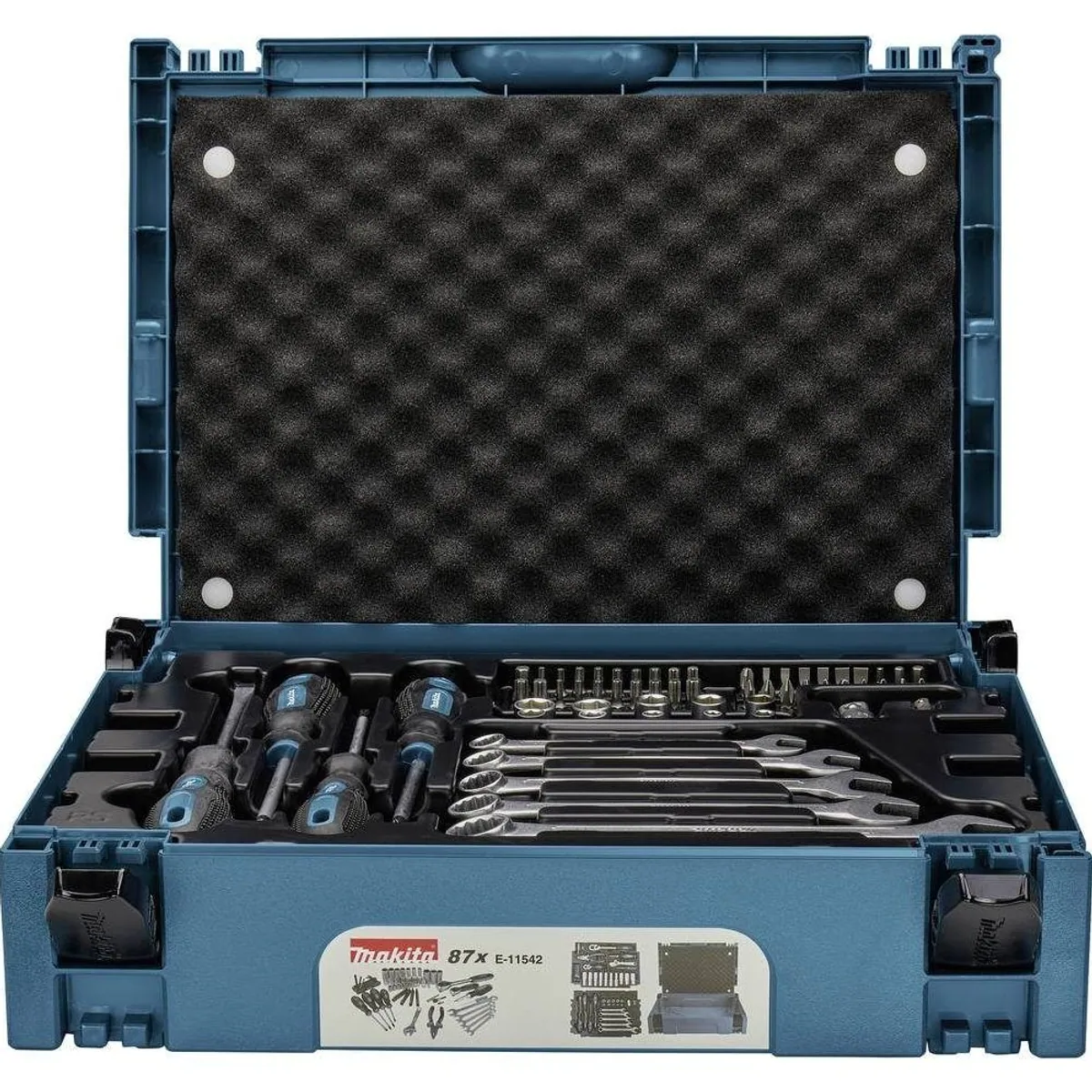 Makita E-11542 Werkzeugkoffer, umfangreich bestückt, robust und gut sortiert