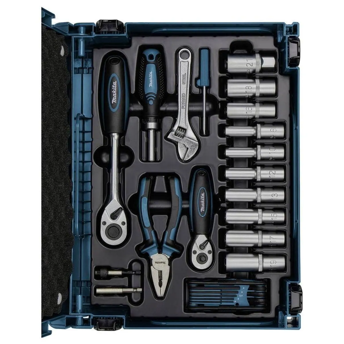 Makita E-11542 Werkzeugkoffer, umfangreich bestückt, robust und gut sortiert 2