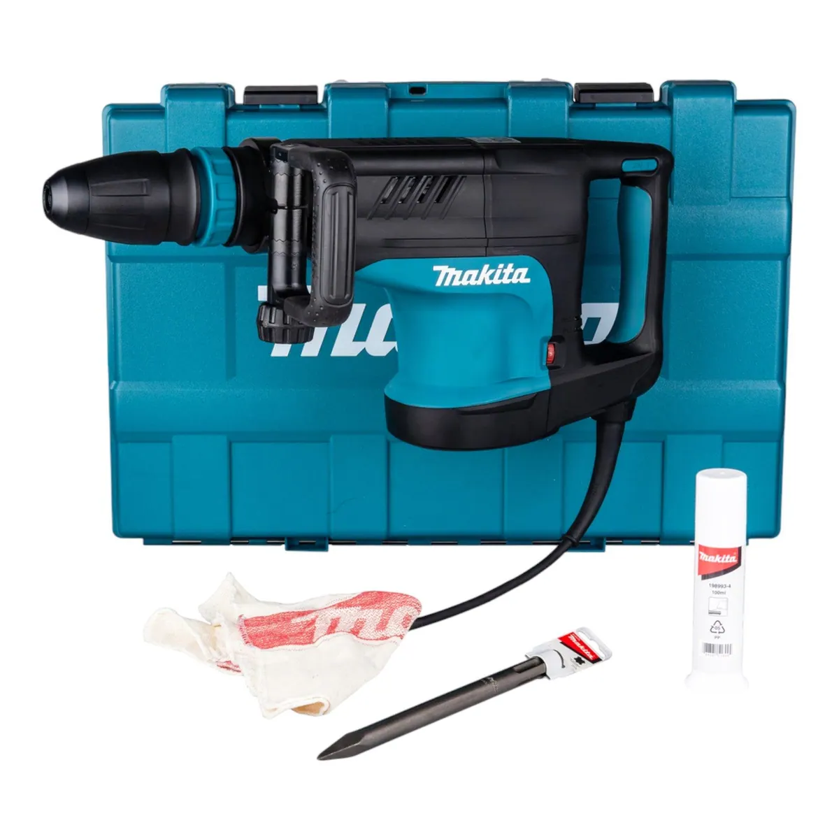 Makita HM1203C/1 Abbruchhammer, 1510 Watt, 19,1 J Schlagenergie — SDS Max, Sanftanlauf, LED-Anzeige