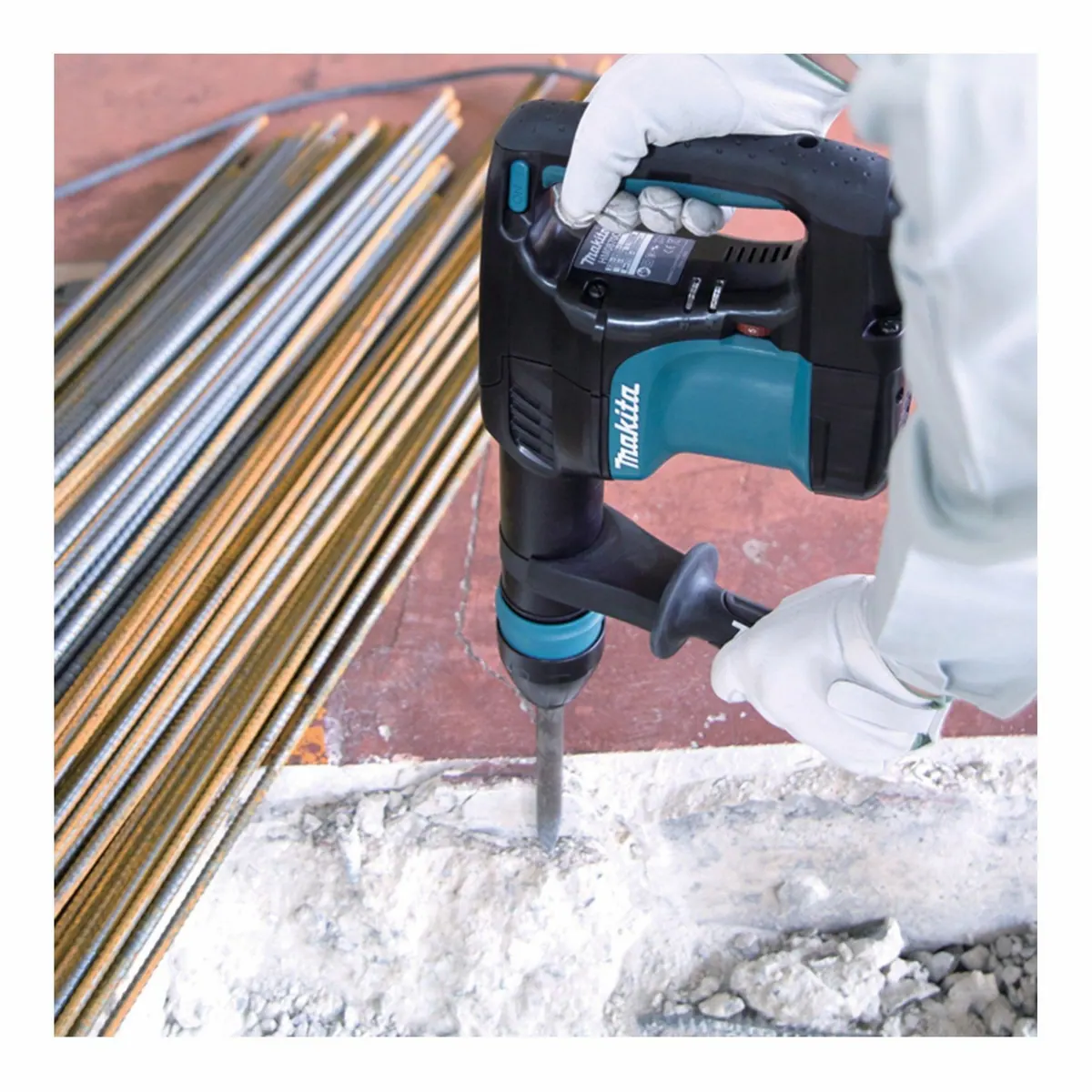 Makita HM0870C Stemmhammer, 1100 Watt, 7,6 Joule Schlagstärke, inklusive Zubehör 5