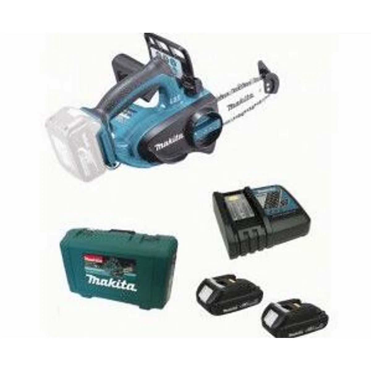 Makita DUC122 RME, leistungsstarke Akku-Kettensäge, 2 Akkus & Ladegerät inklusive 2
