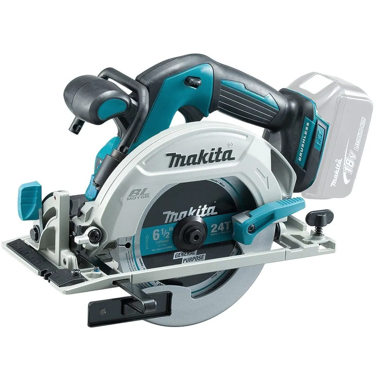 Makita DHS680Z Akku-Handkreissäge, 57 mm Schnitttiefe, 18 V Leistung
