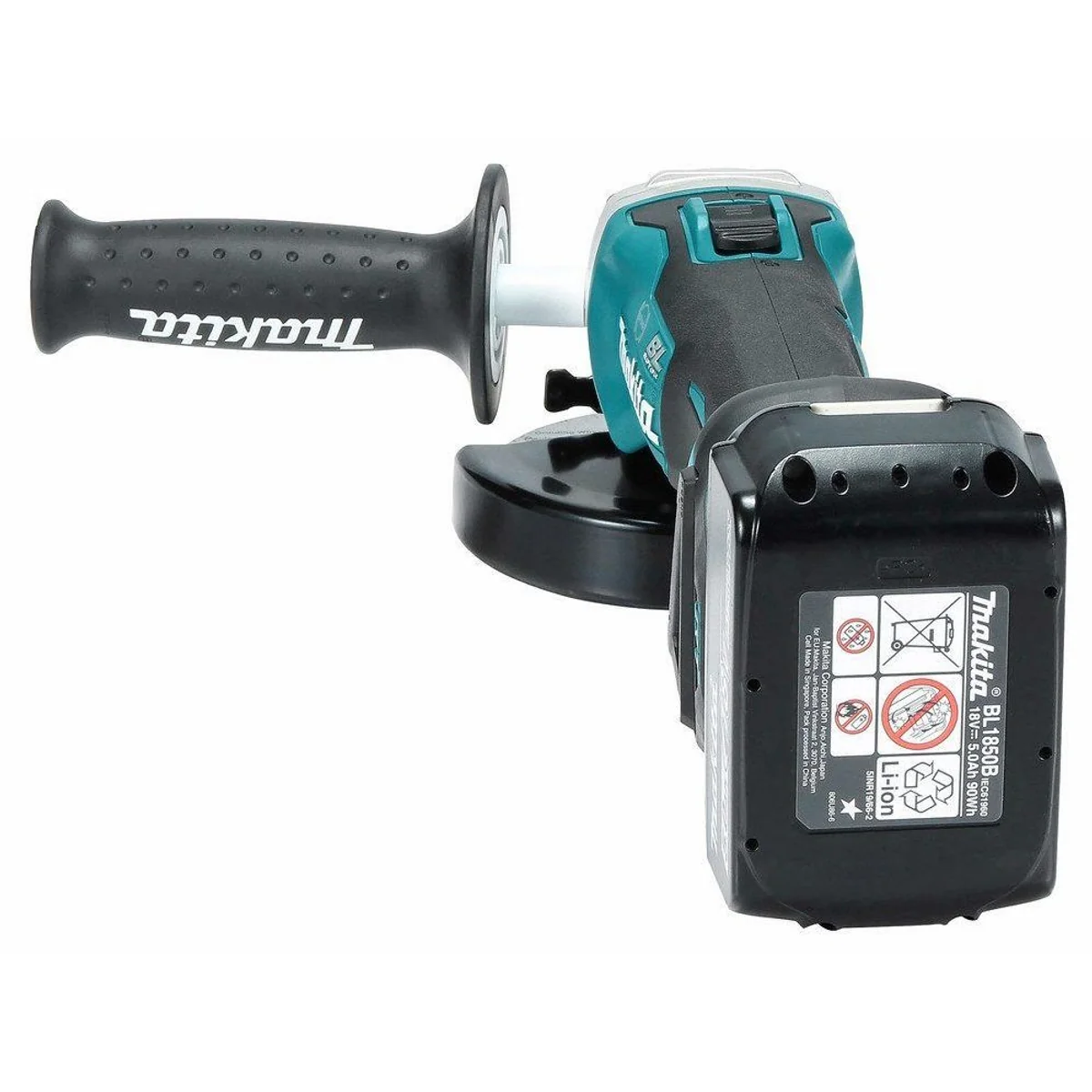 Makita DGA513RT3J Akku-Winkelschleifer, 18V, 3.000-8.500 min⁻¹, inkl. 3x 5Ah Akku 5
