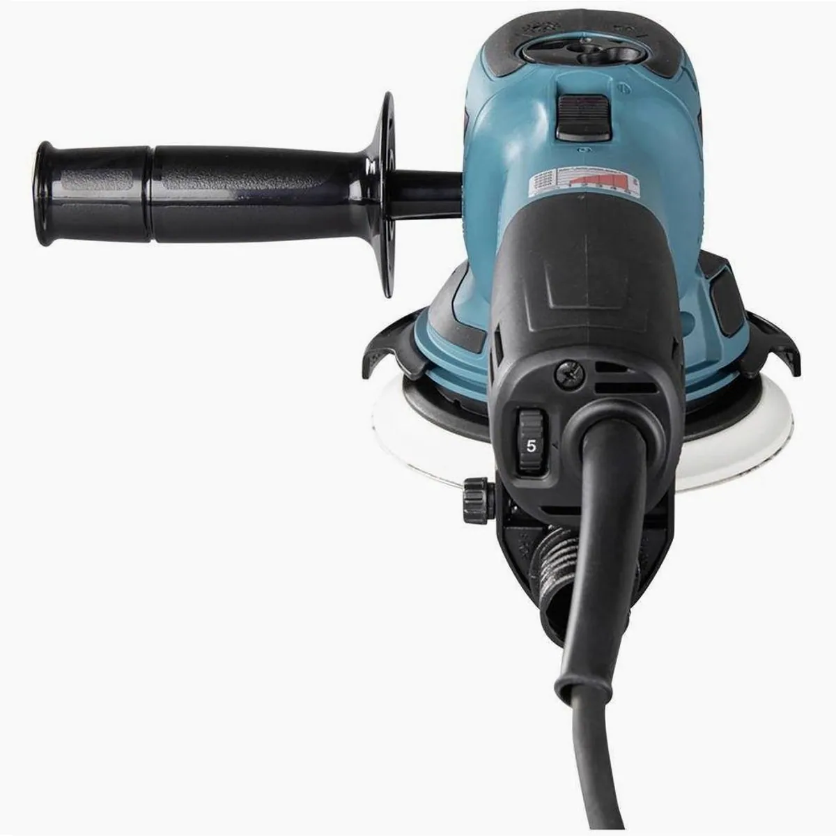 Makita BO6050J Exzenterschleifer, vielseitig und leistungsstark — Rotationsfunktion, Staubabsaugung, 150 mm Schleifscheibe 4