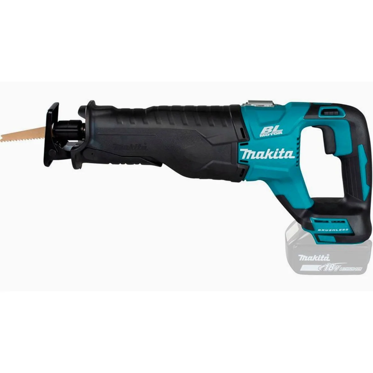 Makita DJR187ZK Akku-Säbelsäge, 18 V, inkl. Transportkoffer, flexibles Arbeiten 4