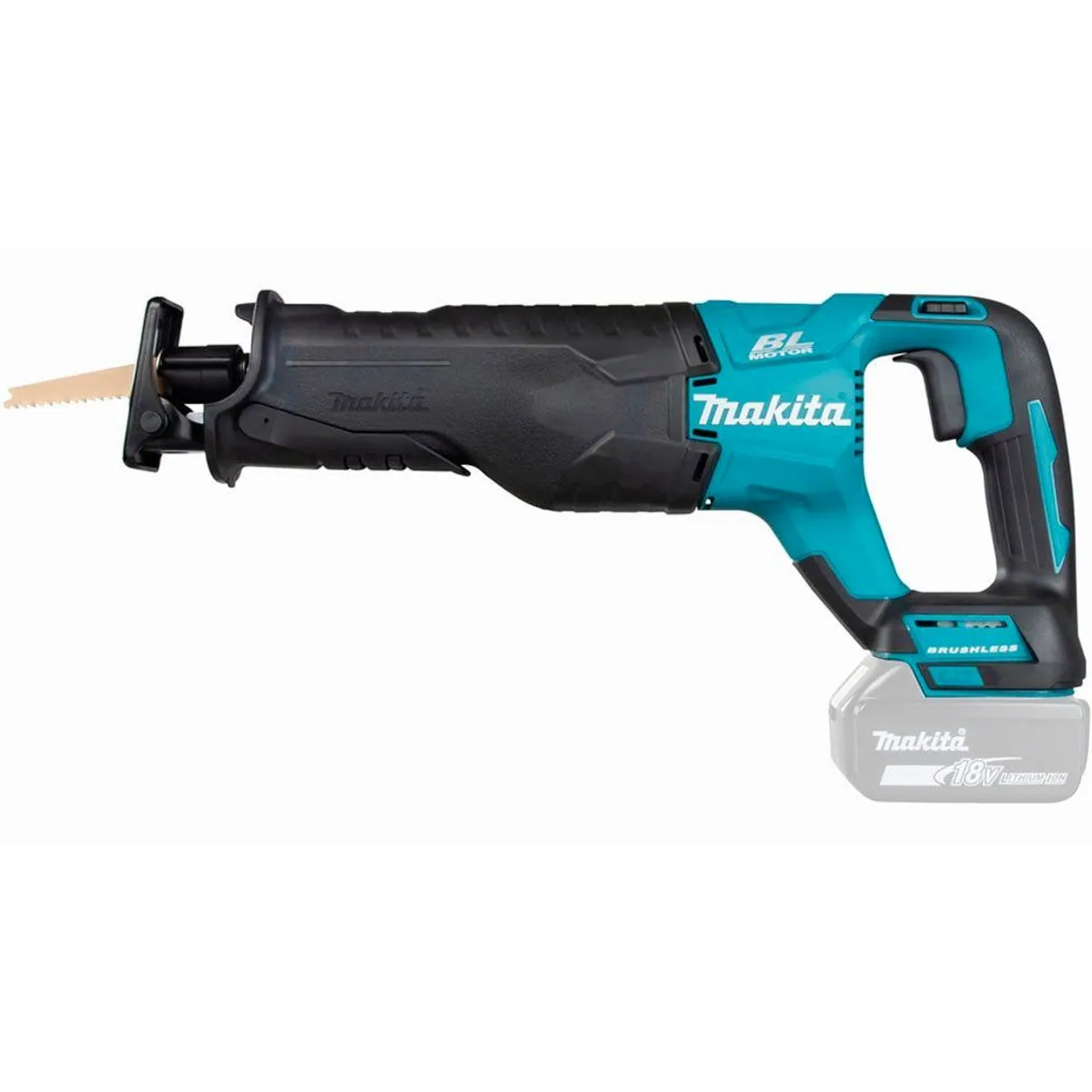 Makita DJR187ZK Akku-Säbelsäge, 18 V, inkl. Transportkoffer, flexibles Arbeiten 5
