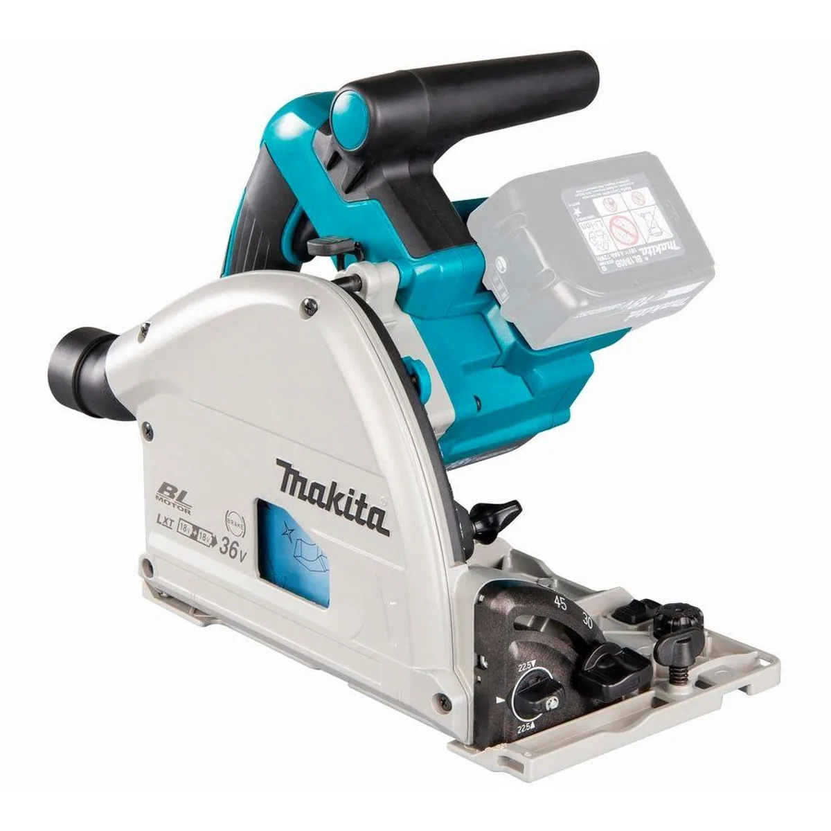 Makita DSP600ZJ Akku-Tauchsäge, 56 mm Schnitttiefe, leistungsstark und präzise