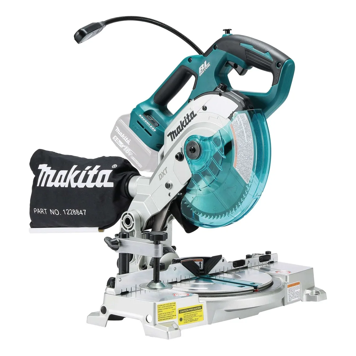 Makita DLS600Z Akku-Kapp- und Gehrungssäge, bürstenloser Motor, 165 mm — präzise Schnitte, kompakt, leistungsstark