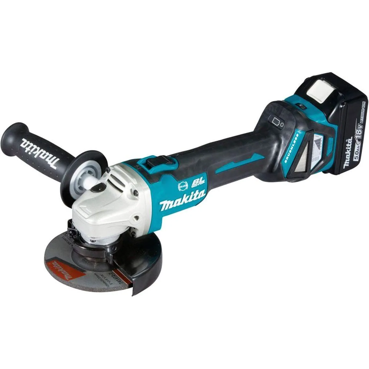 Makita DGA513RTJ Akku-Winkelschleifer, inkl. Akku und Ladegerät — leistungsstark, kompakt, vielseitig 5
