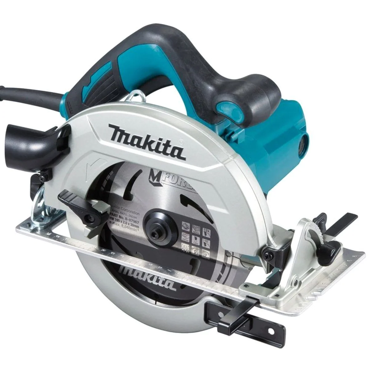Makita HS7611J Handkreissäge, kraftvoller Motor, ergonomisches Design, robustes Gehäuse