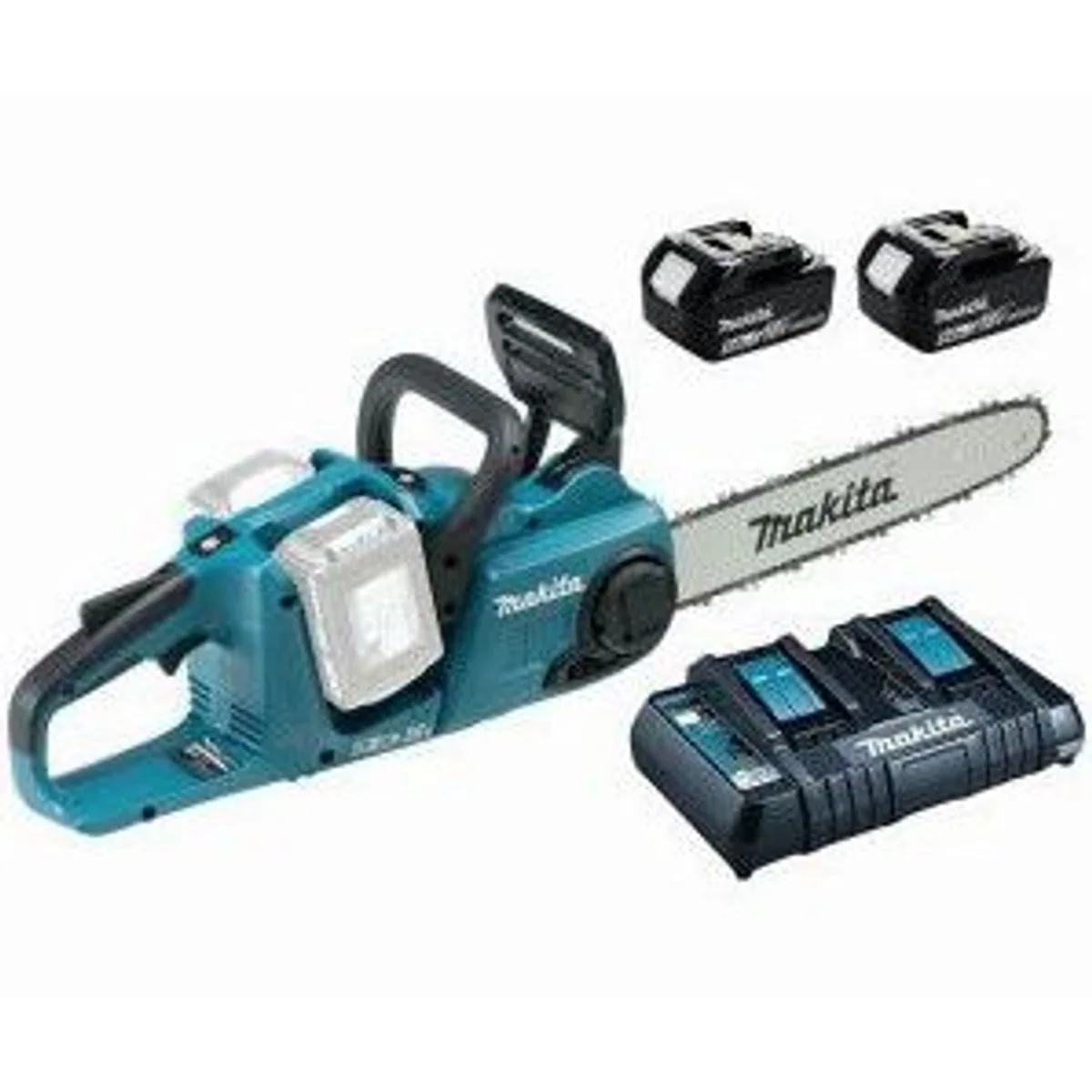 Makita DUC353PT2 Akku-Kettensäge, 2 x 5 Ah Akkus, Doppel-Ladegerät 4