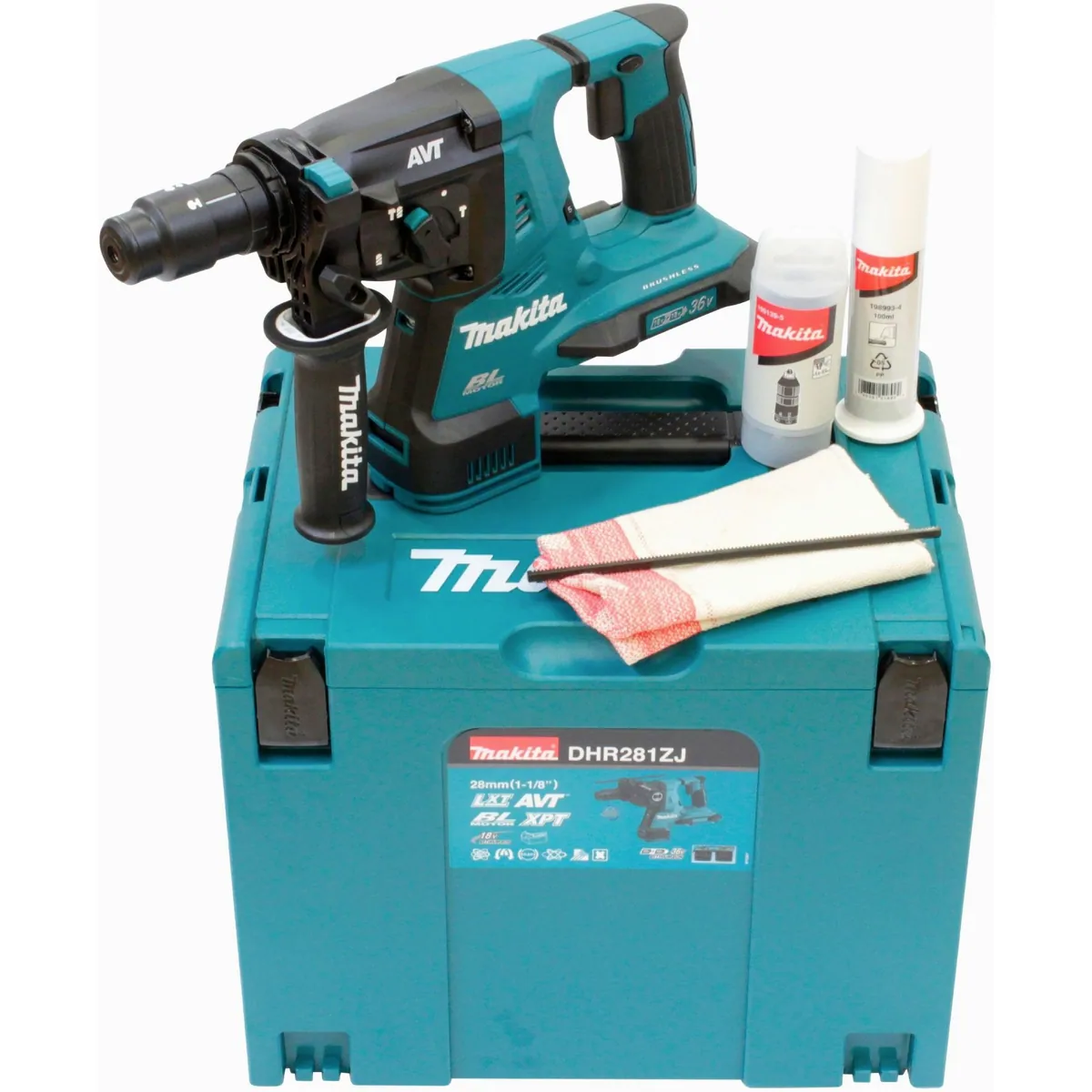 Makita DHR281ZJ Akku-Kombibohrhammer, 980 U/min, SDS-PLUS, inkl. Koffer