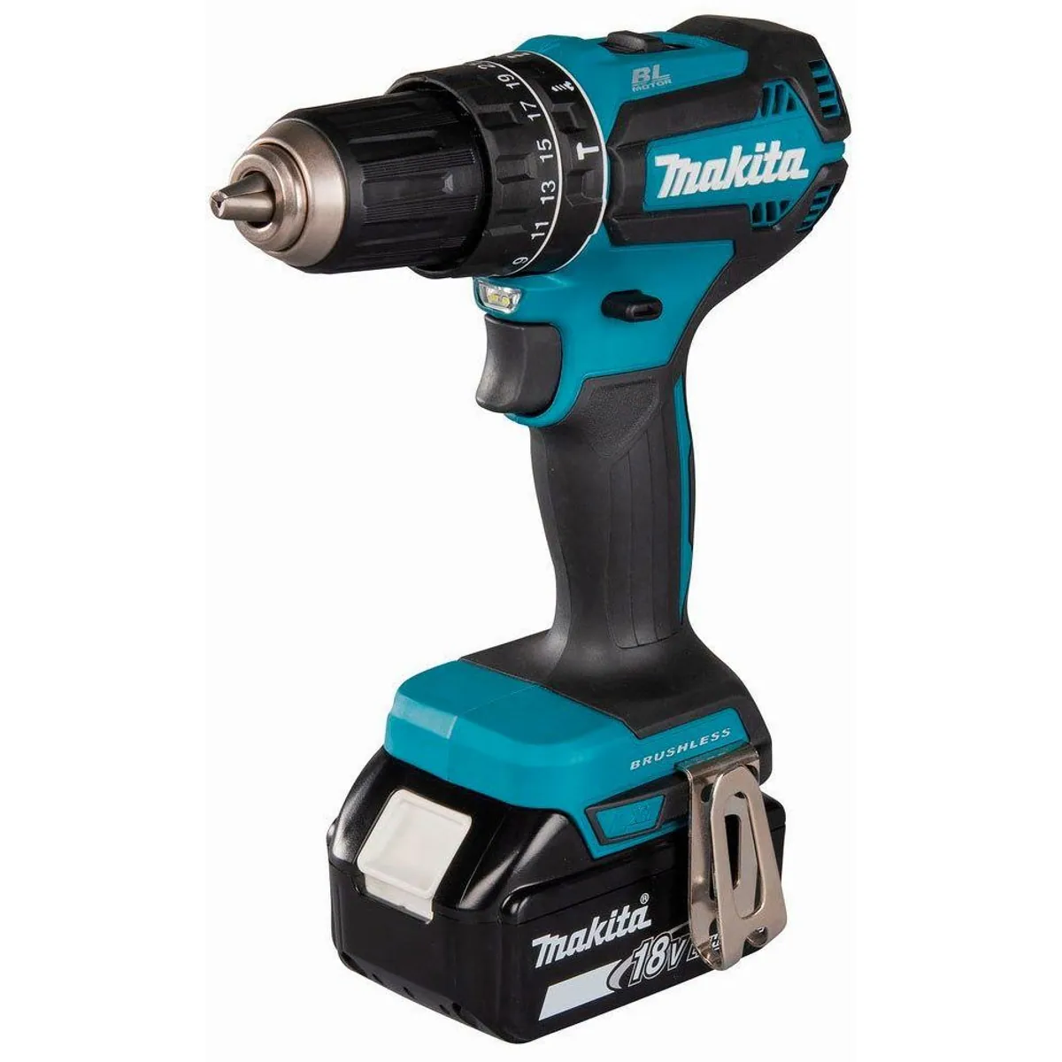 Makita DHP485RTJ Akku-Schlagbohrschrauber, 1900 U/min, 2x 18 V/5 Ah Akkus — inkl. Ladegerät & Koffer 3