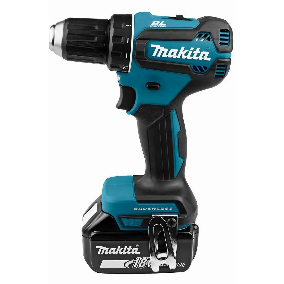 Makita DDF485RTJ Akku-Bohrschrauber, 1900 U/min, inkl. 2 Akkus und Ladegerät 5