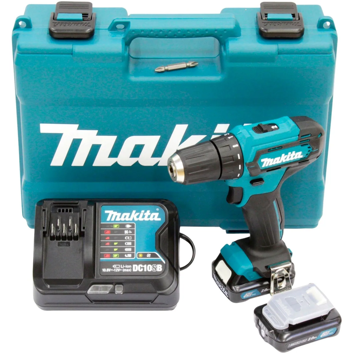 Makita DF333DSAE Akku-Bohrschrauber 12V, max. 1700 U/min, inkl. 2 Akkus und Koffer