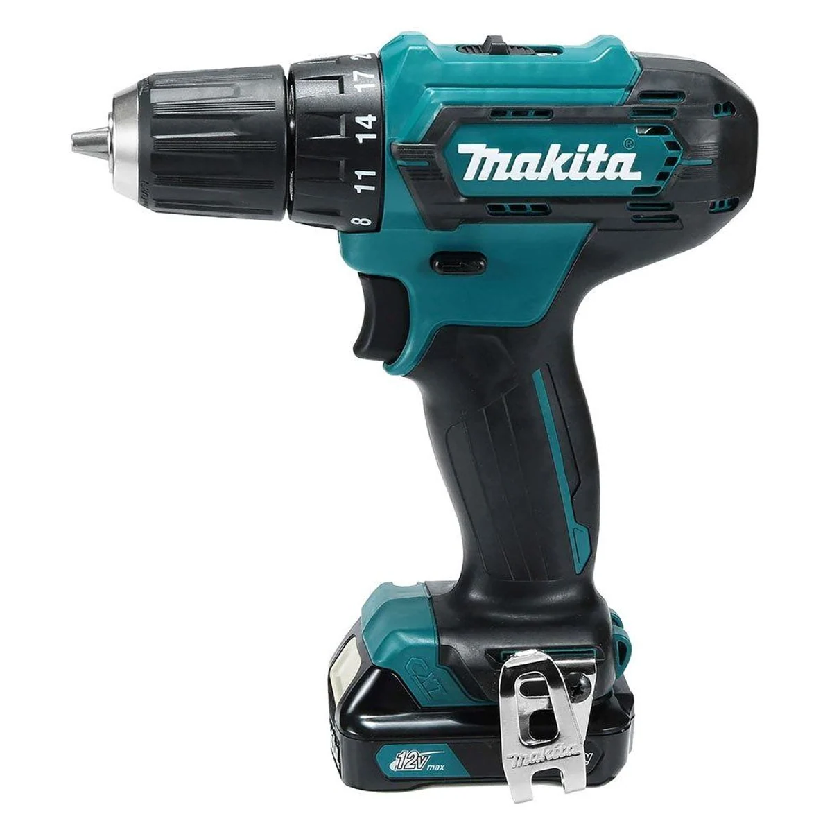 Makita DF333DSAE Akku-Bohrschrauber 12V, max. 1700 U/min, inkl. 2 Akkus und Koffer 4