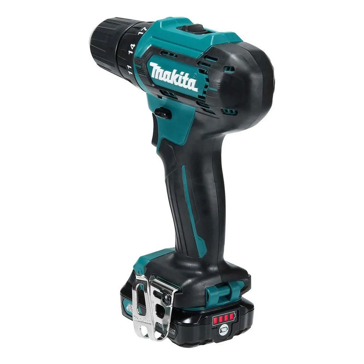 Makita DF333DSAE Akku-Bohrschrauber 12V, max. 1700 U/min, inkl. 2 Akkus und Koffer 5