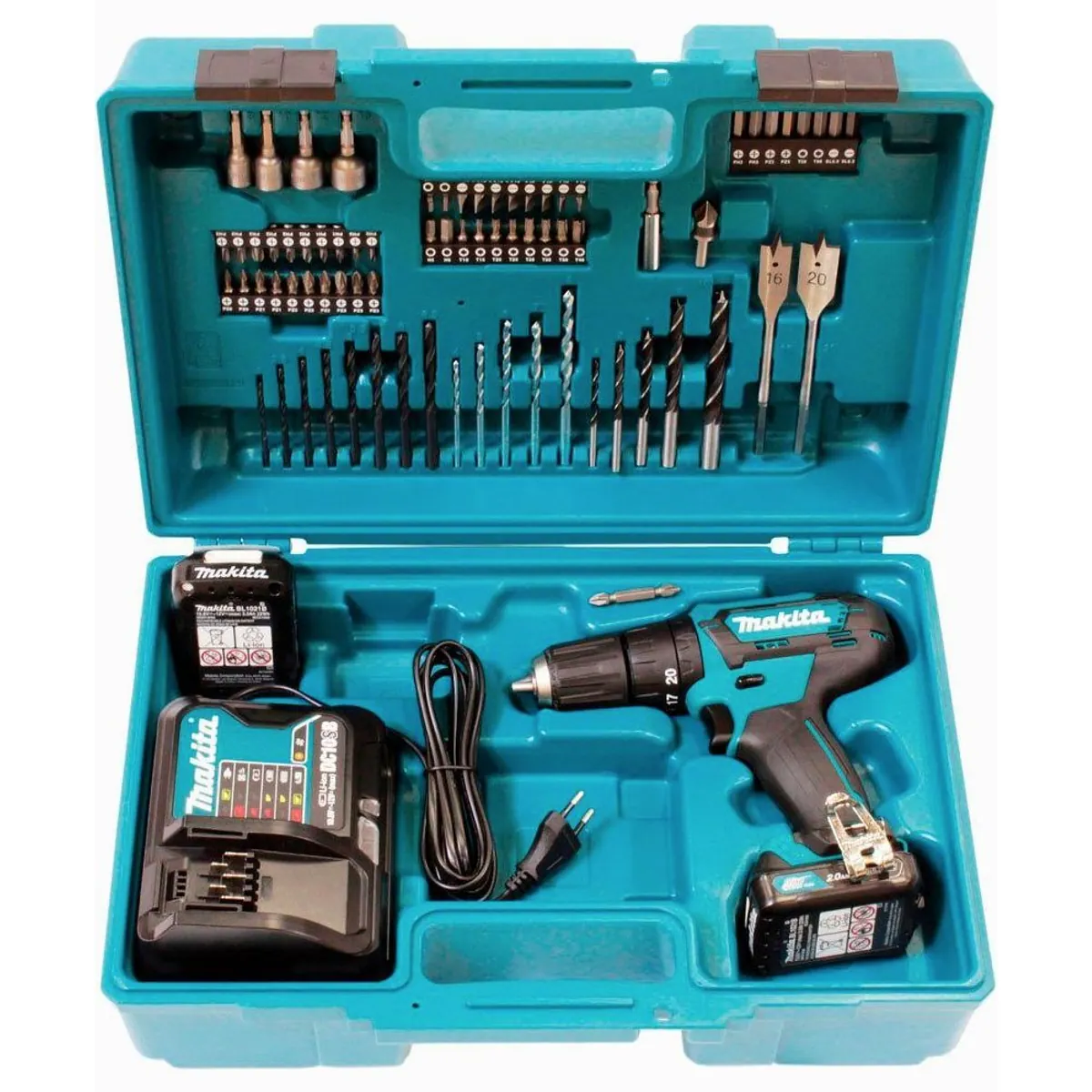 Makita HP333DSAX1 Akku-Schlagbohrschrauber, 1700 U/min, inkl. 2 Akkus und Ladegerät 3