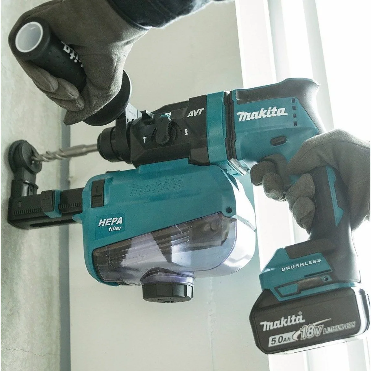 Makita DHR182RTWJ Akku-Kombibohrhammer, 18 V, hohe Leistung & Komfort 2