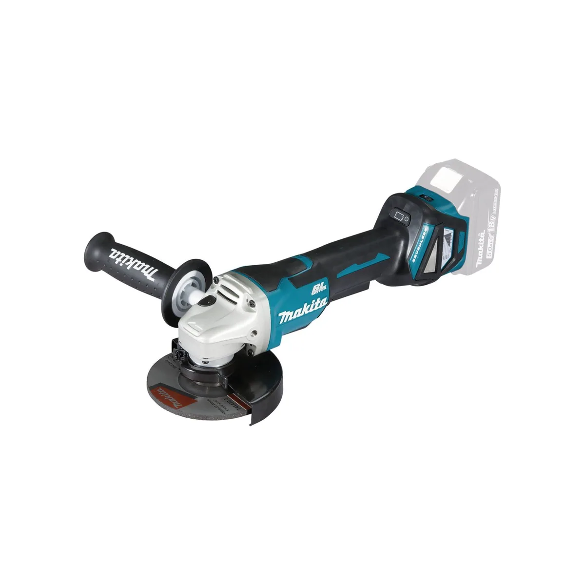 Makita DGA515Z Akku-Winkelschleifer, bürstenloser Motor, einstellbare Drehzahl